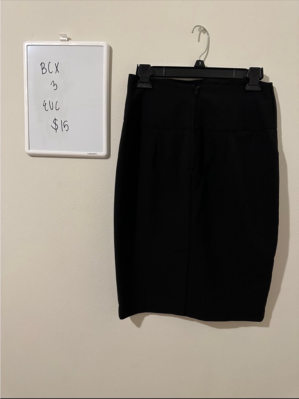 BCX Black High-Waist Pencil Skirt